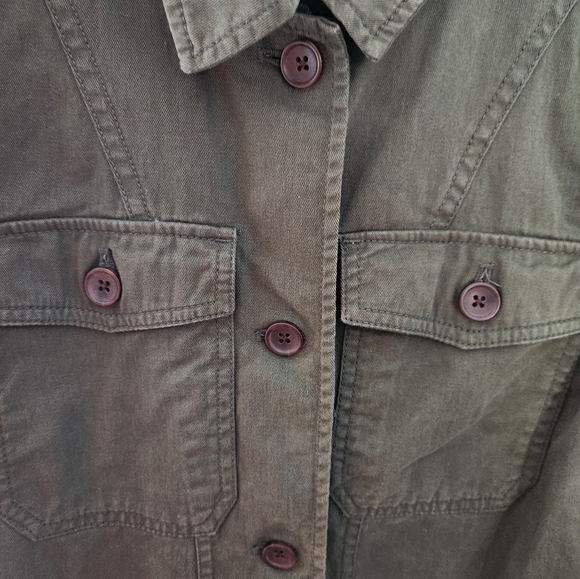 OLD NAVY Green Shirt Jacket - Picture 3 of 4